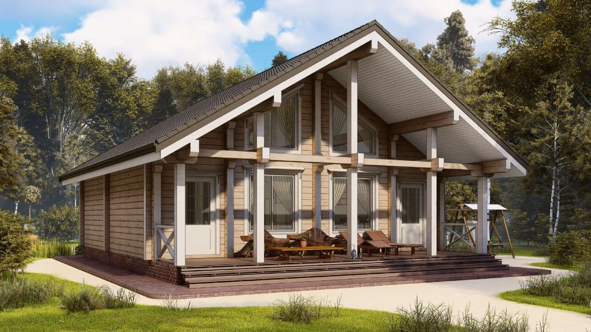 Дом из клееного бруса Норвег-2