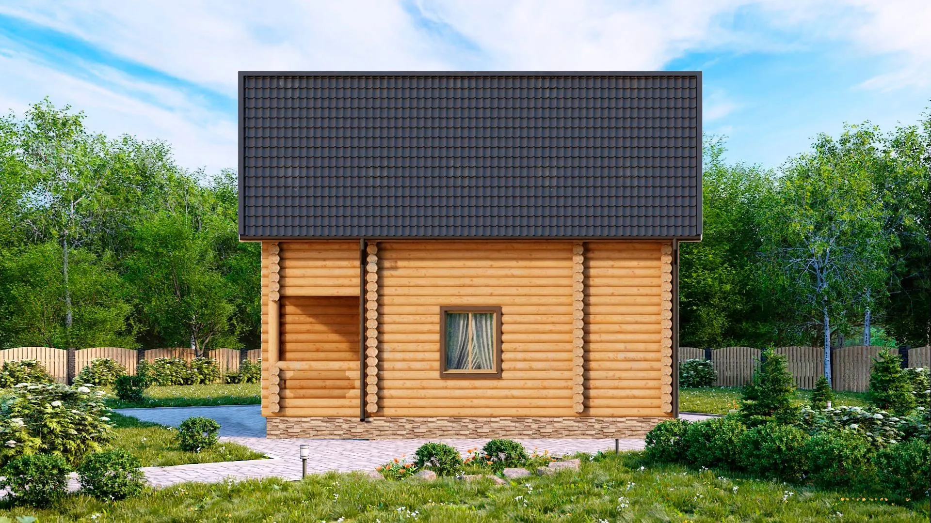 Дом из бревна №1