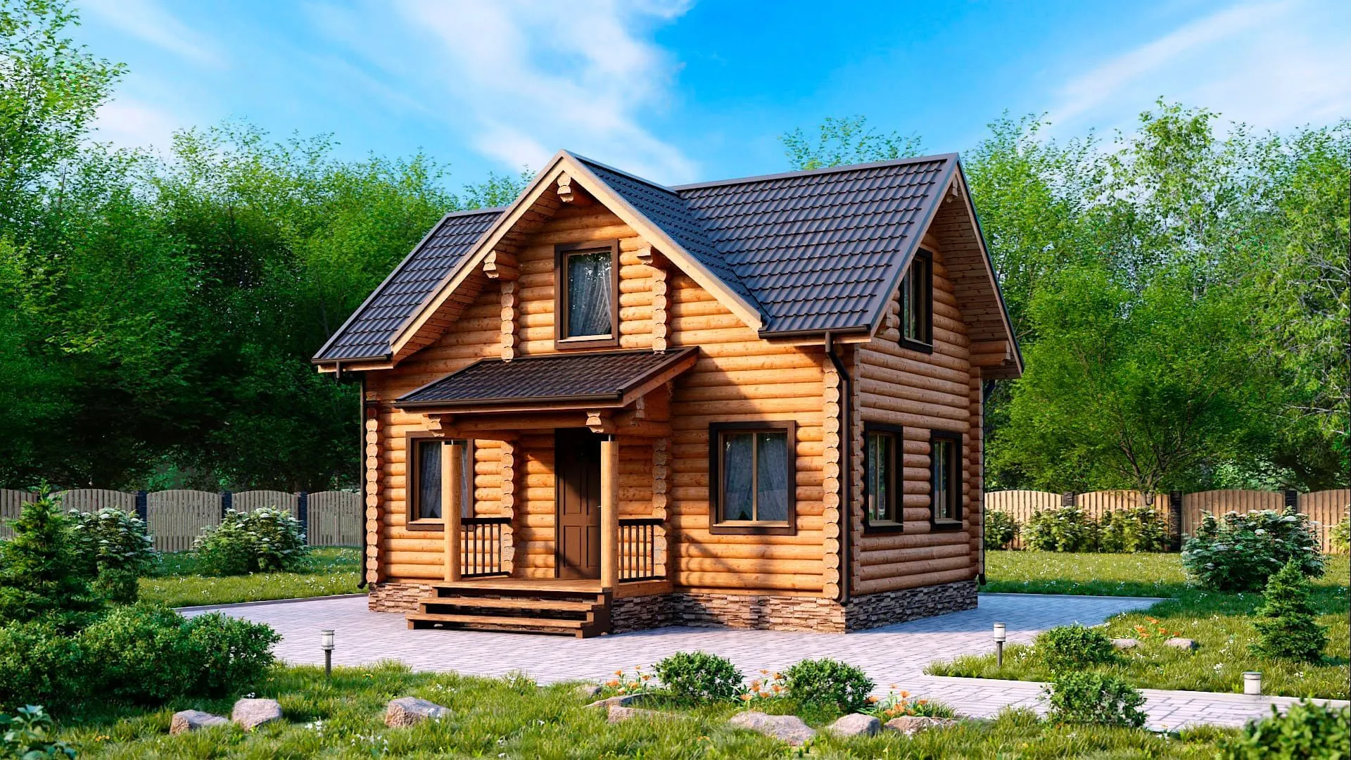 Дом из бревна №2