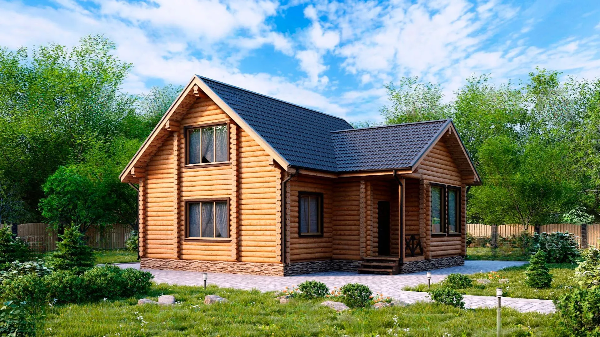 Дом из бревна №6