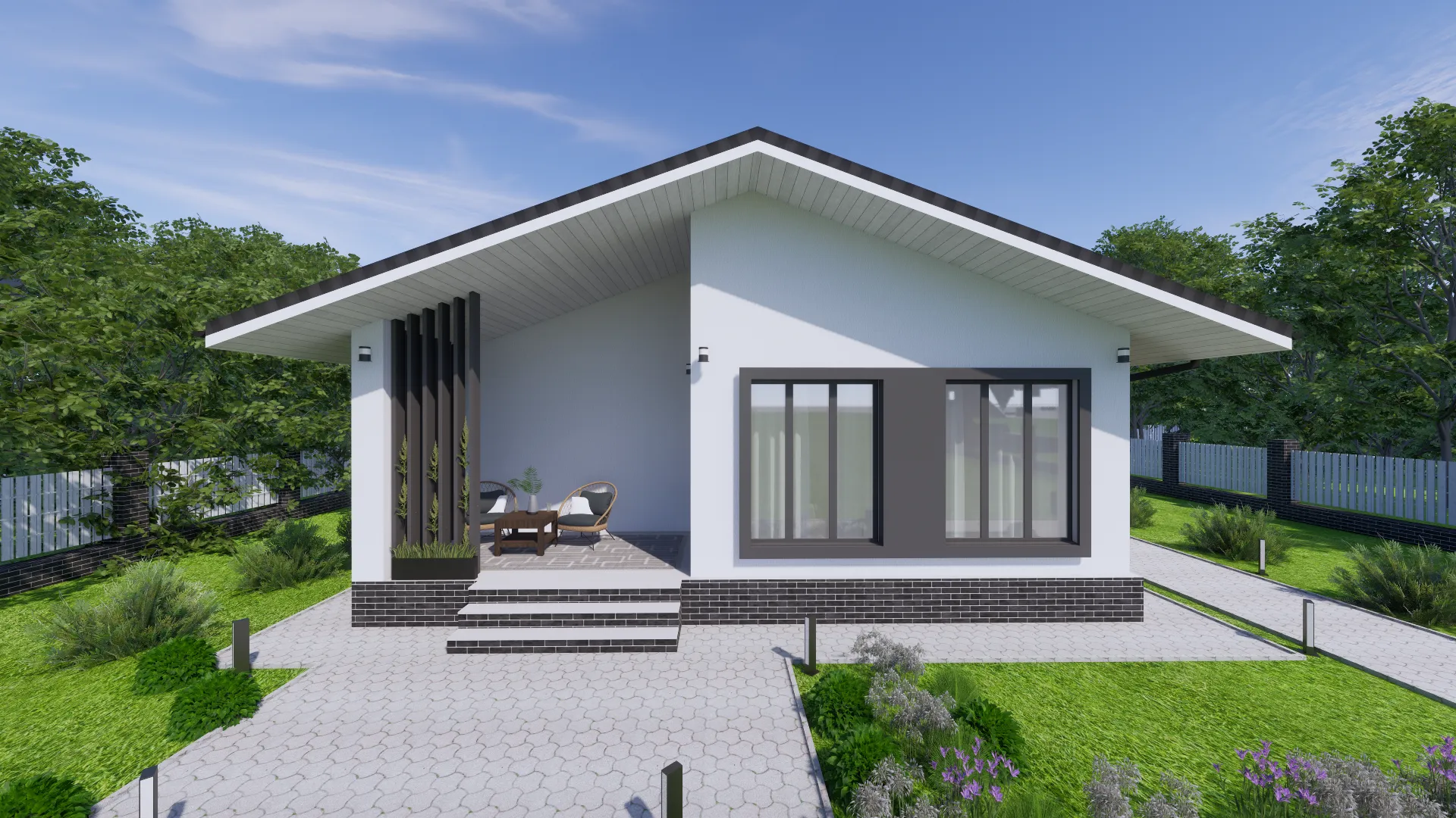 Одноэтажный дом Дубки 2