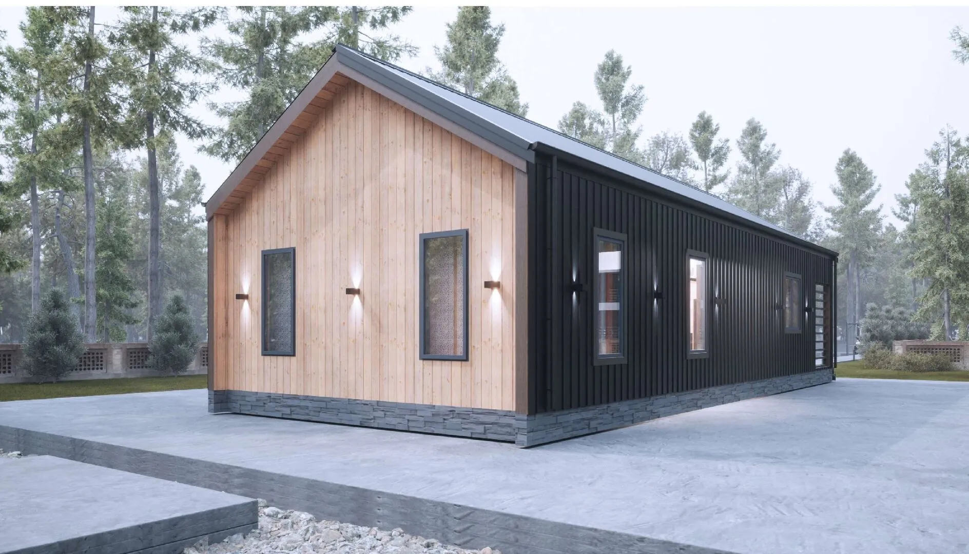 Одноэтажный дом BARH HOUSE HIT