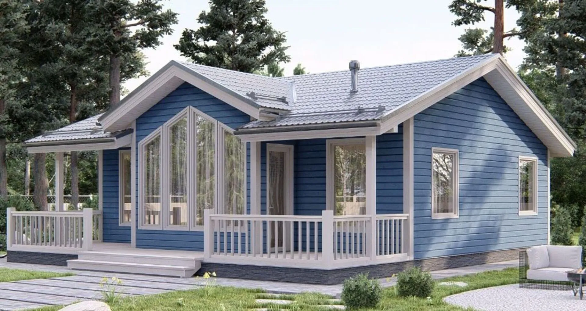 Одноэтажный дом 