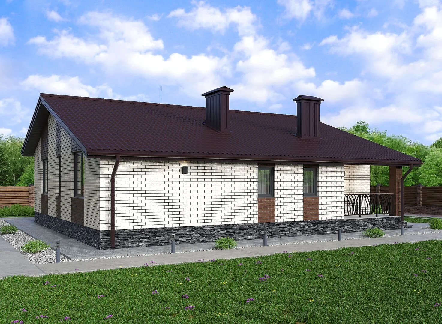 Одноэтажный дом Неаполь