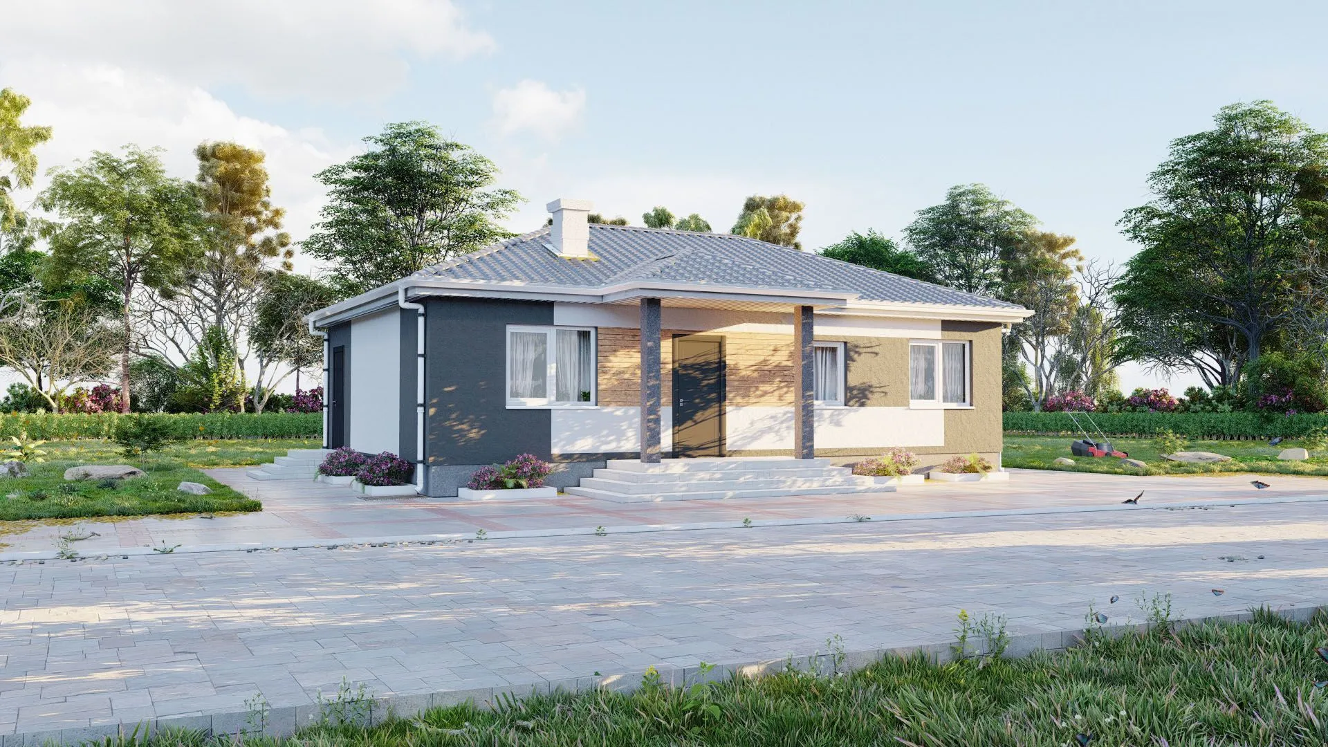 Загородный одноэтажный дом Light 100