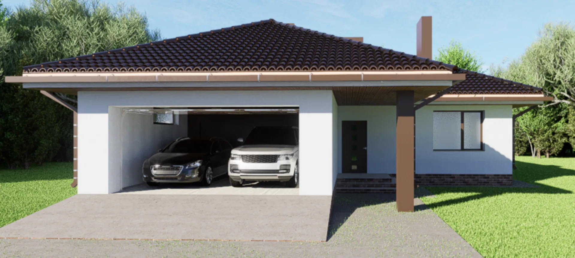 ЭДЕМ каменный с гаражом