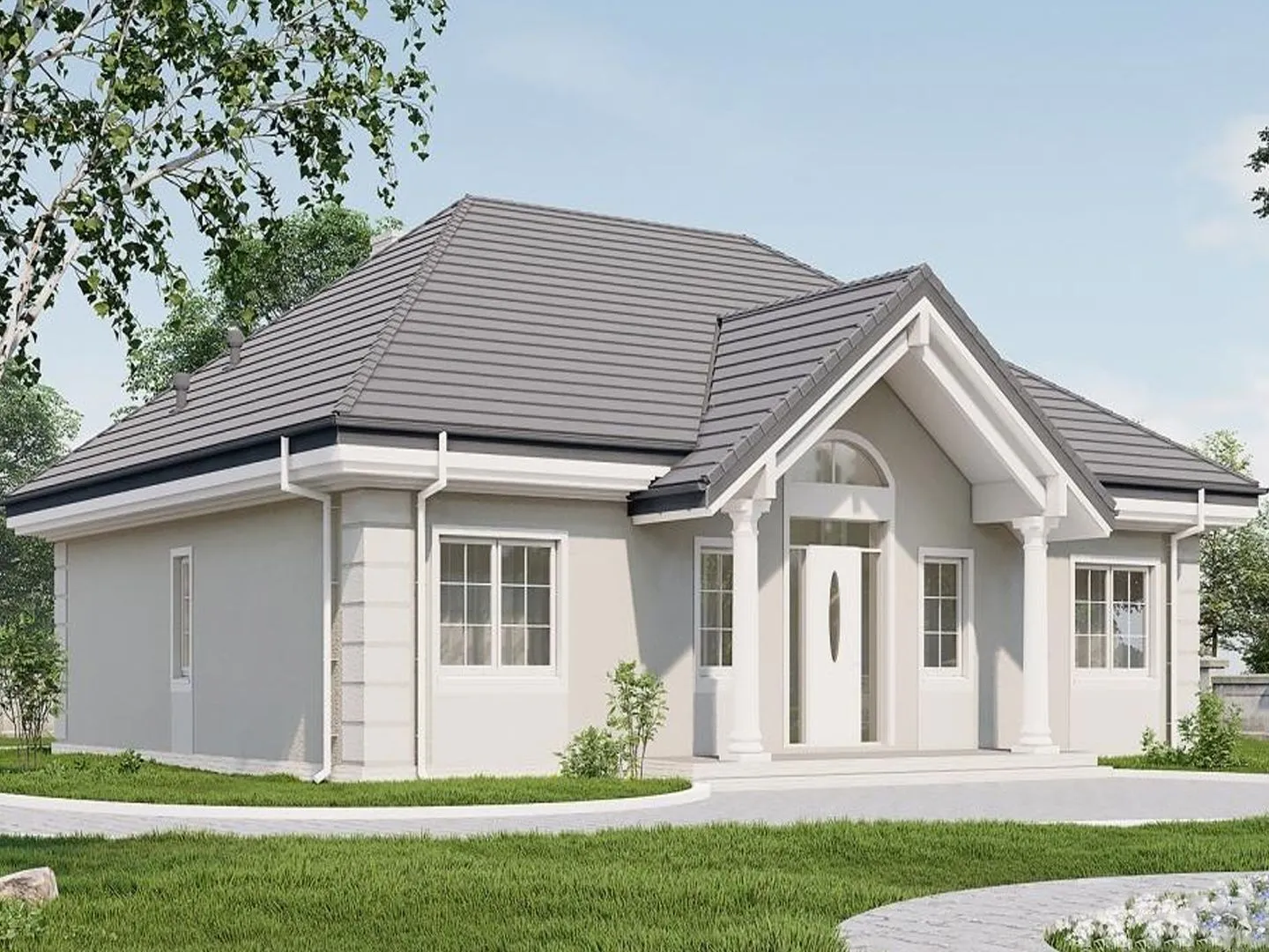 Одноэтажный дом О70