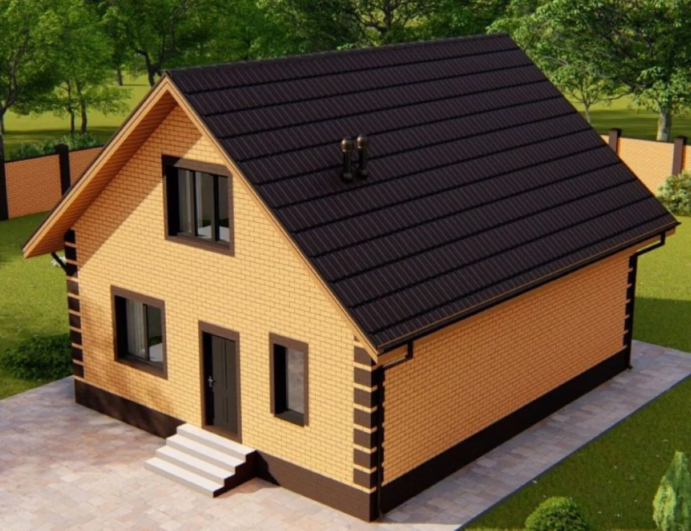 Дом с мансардным этажом