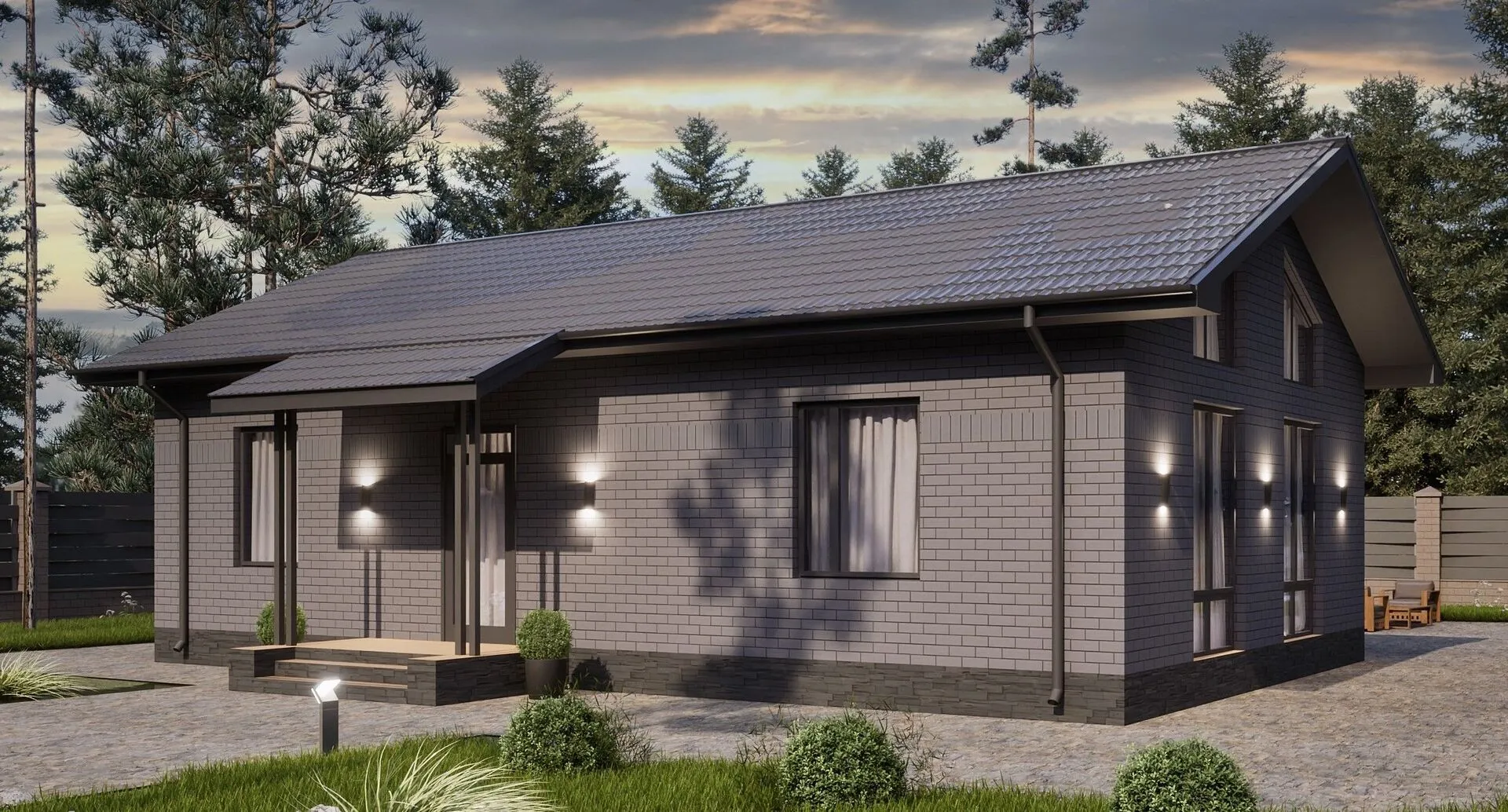 Загородный дом по проекту 