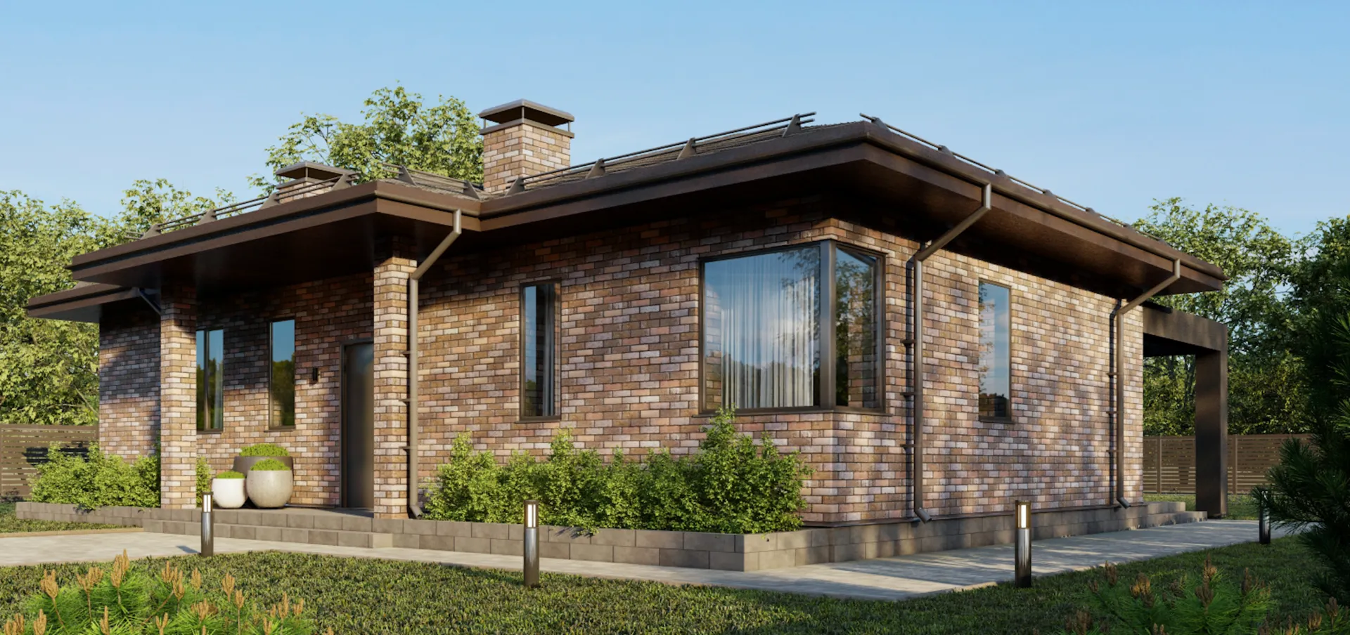 Одноэтажный дом 