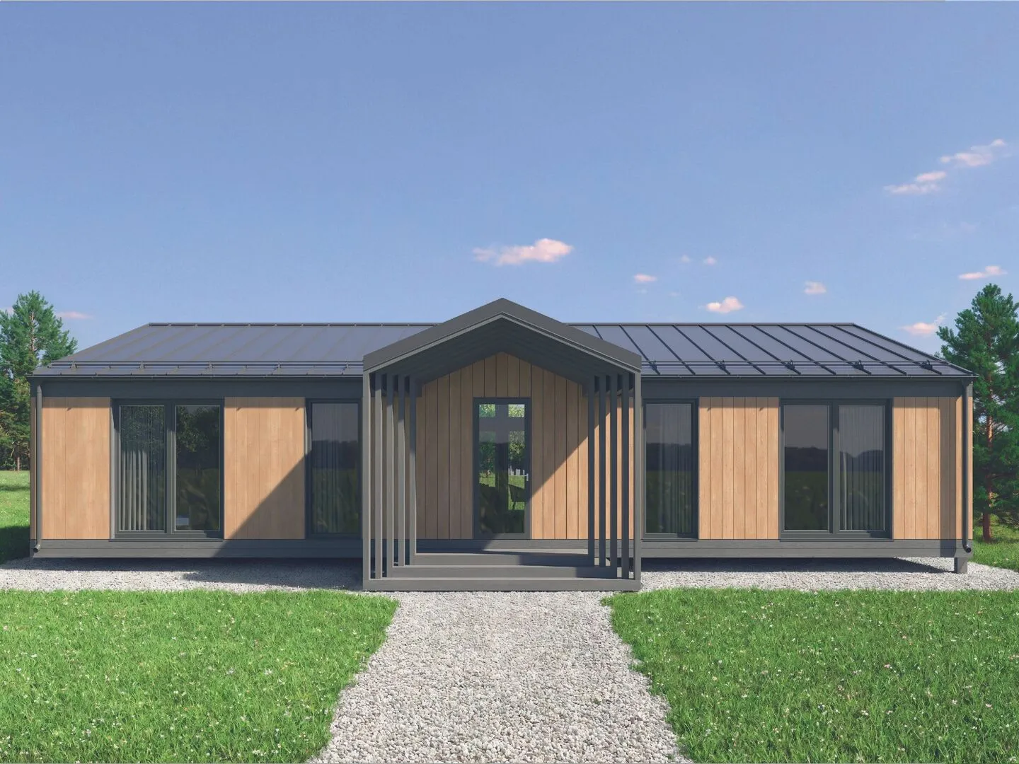 Одноэтажный барнхаус Trend 120 V2