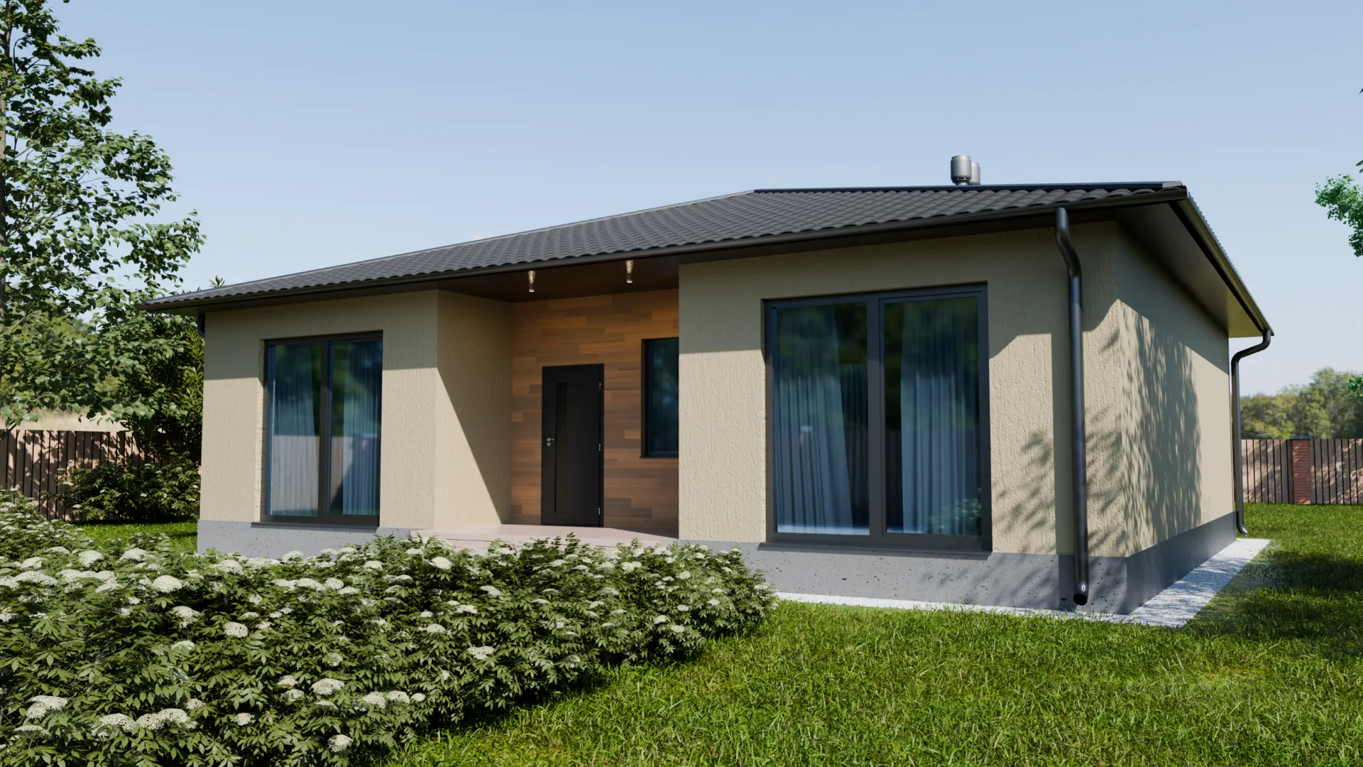 Одноэтажный дом 