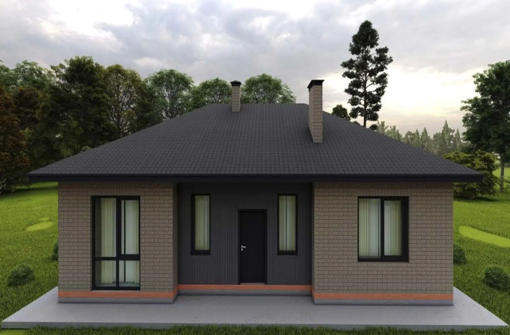 Одноэтажный дом ПР 1-94 Кукмор