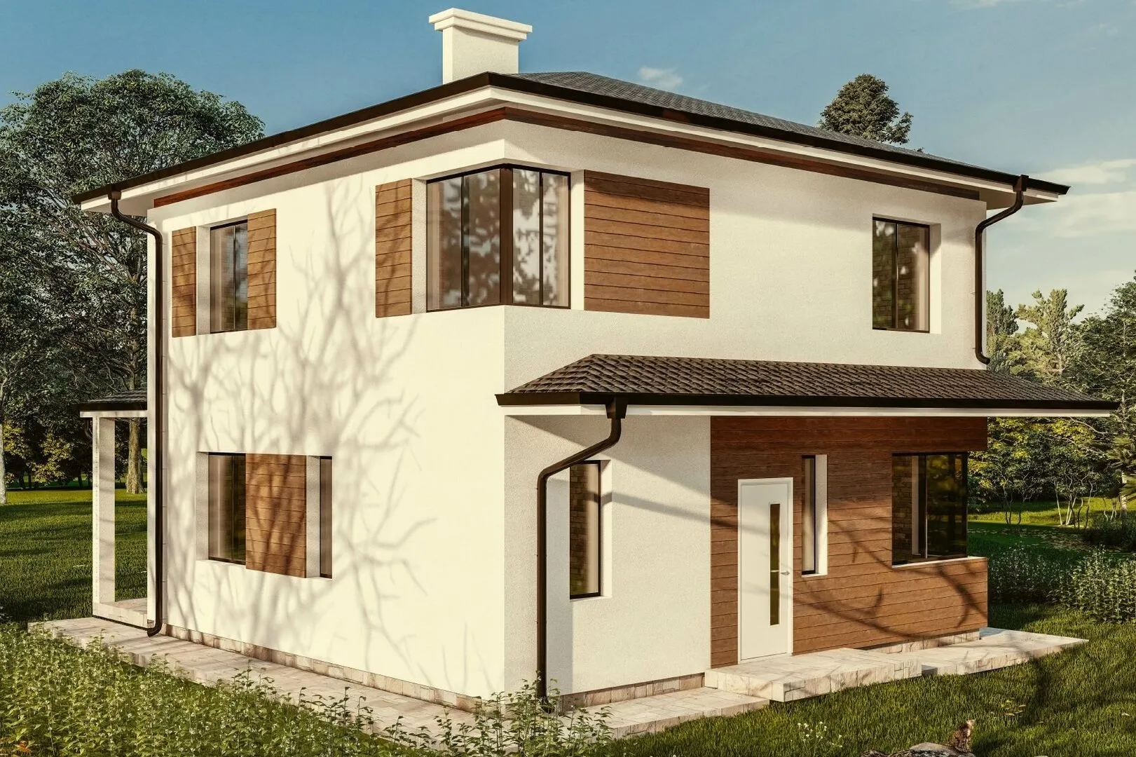 Двухэтажный жилой дом