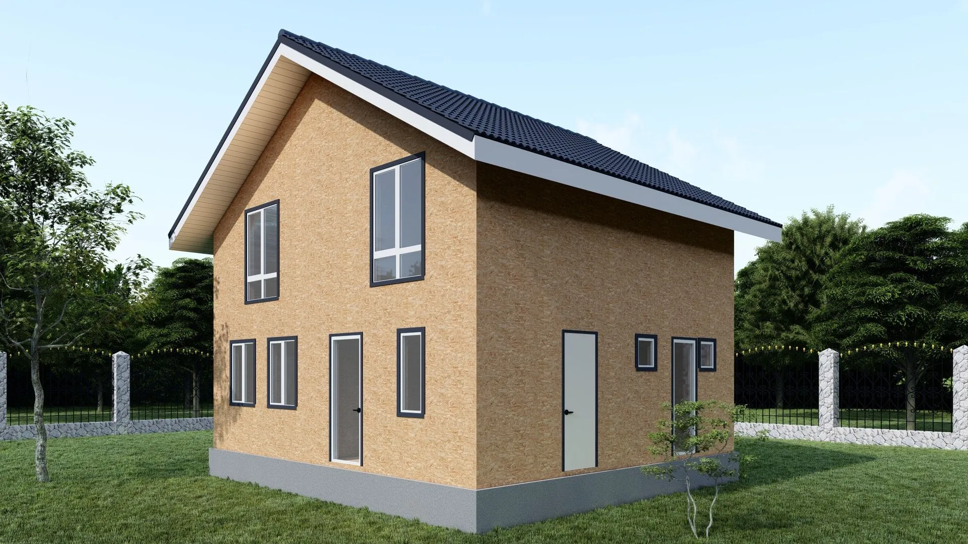 Одноэтажный дом с мансардой ДА-10