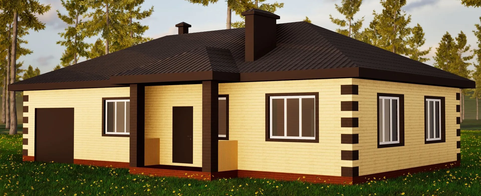 Кирпичный дом 135 м² (В Услон)