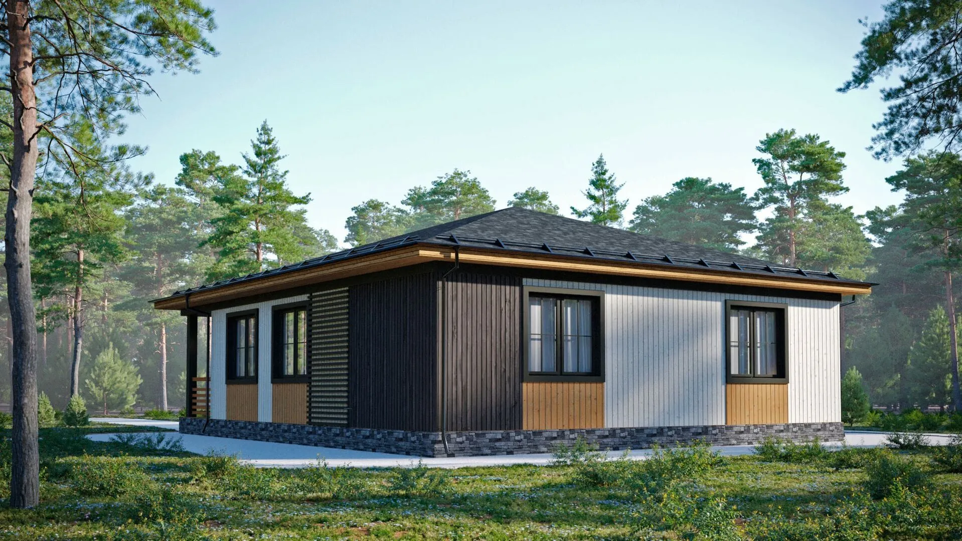 Каркасный дом D143-1