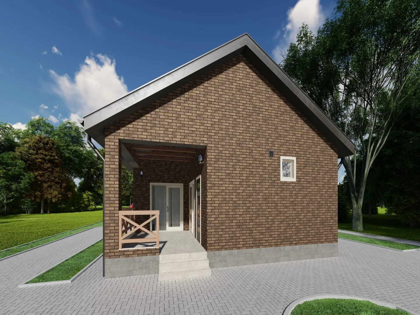 Одноэтажный дом 