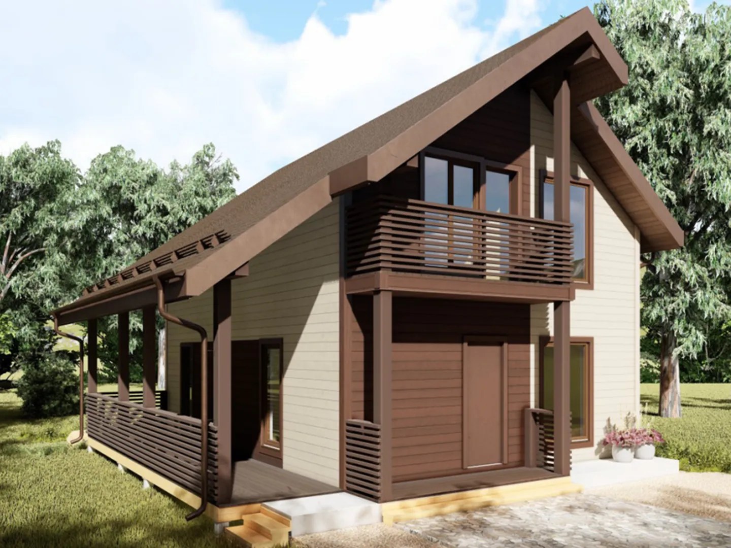 Полутораэтажный дом ДК-162