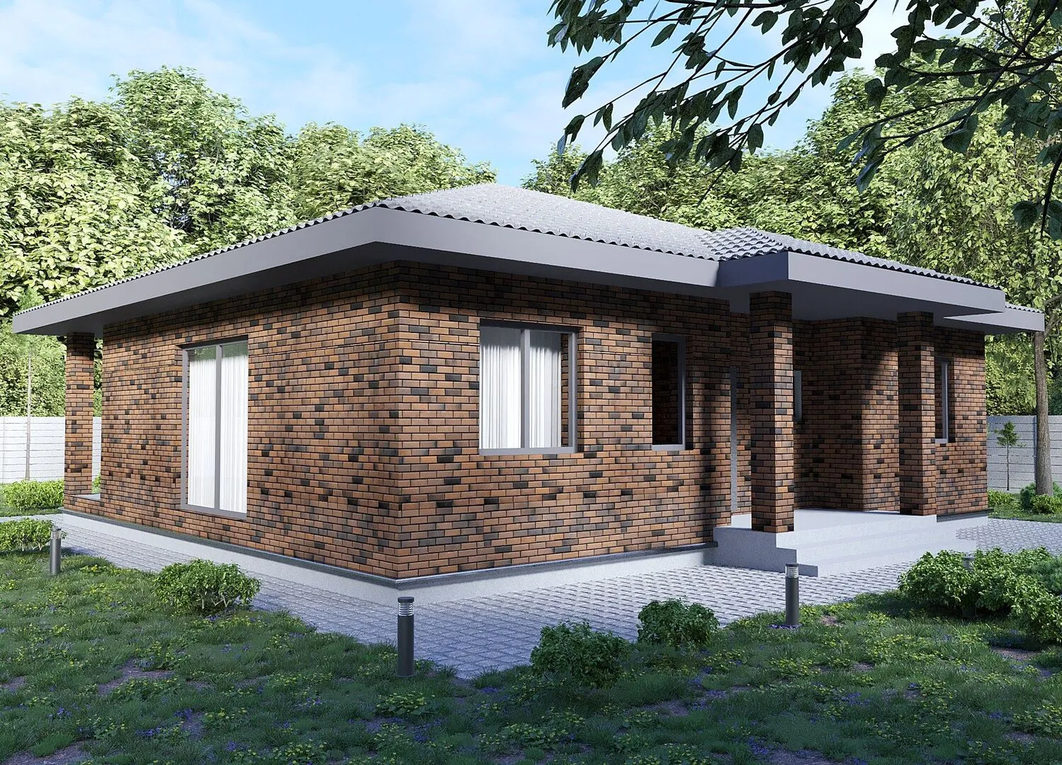 Одноэтажный дом 