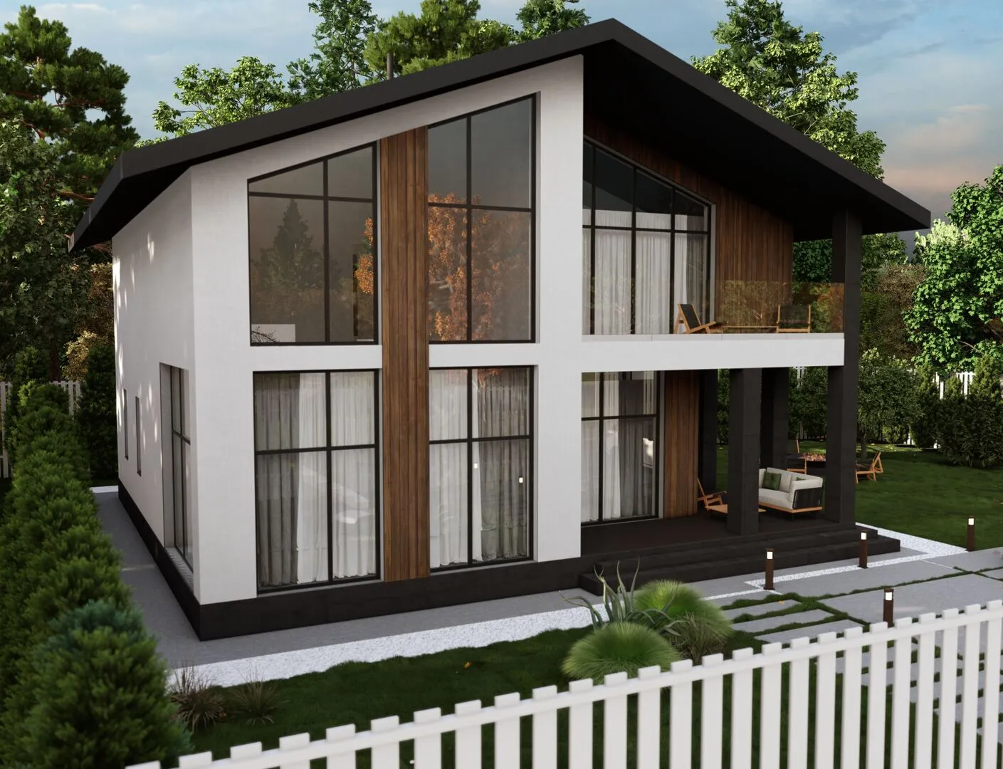 Двухэтажный дом 