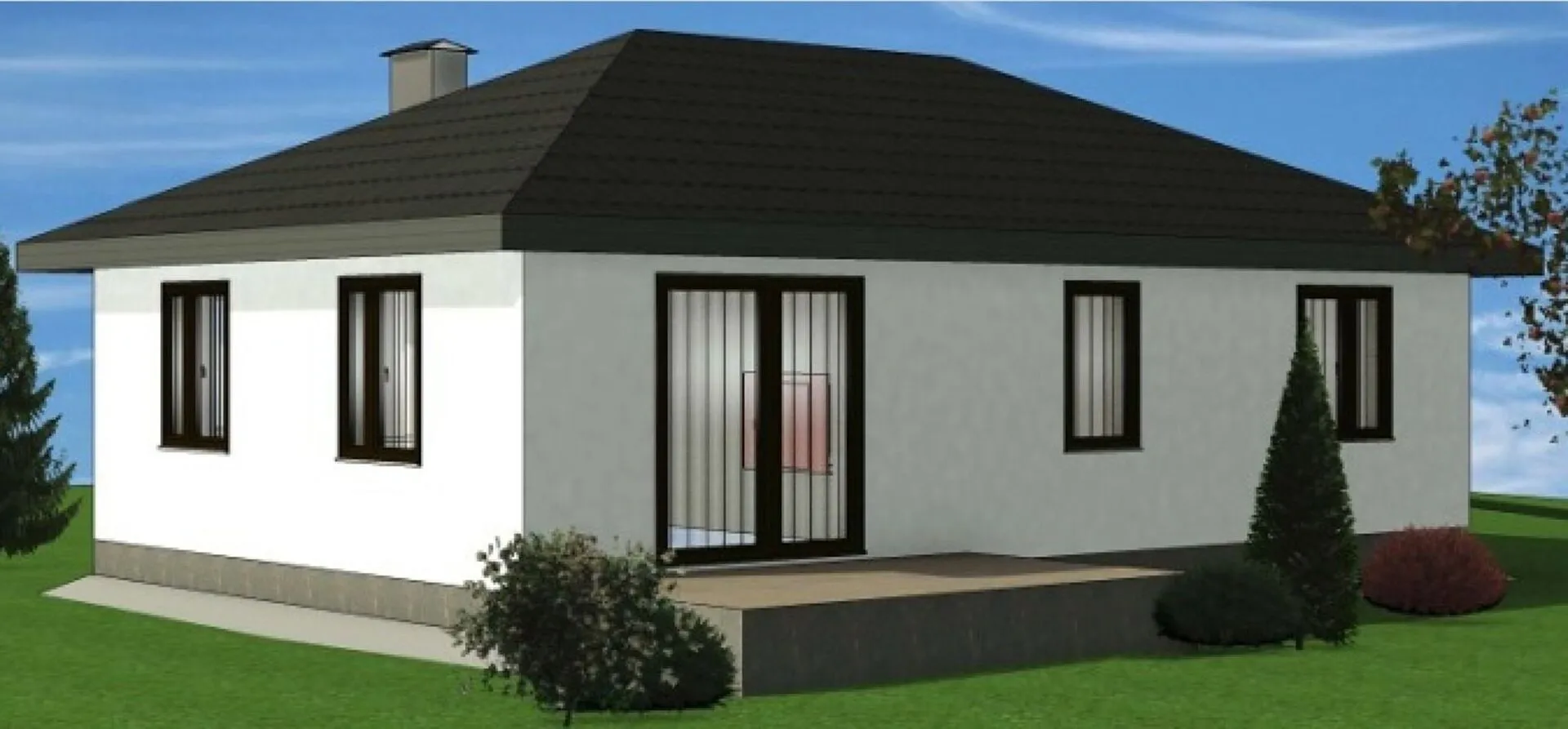 Одноэтажный дом СО-80