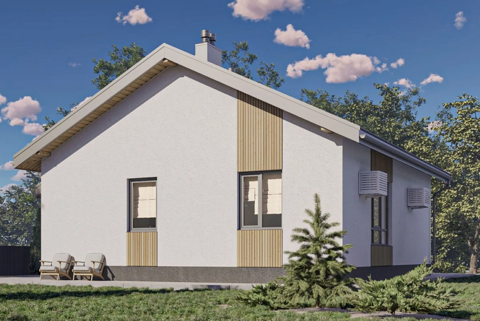 Индивидуальный жилой дом (тип S), расположенный в п. Мичуринский.