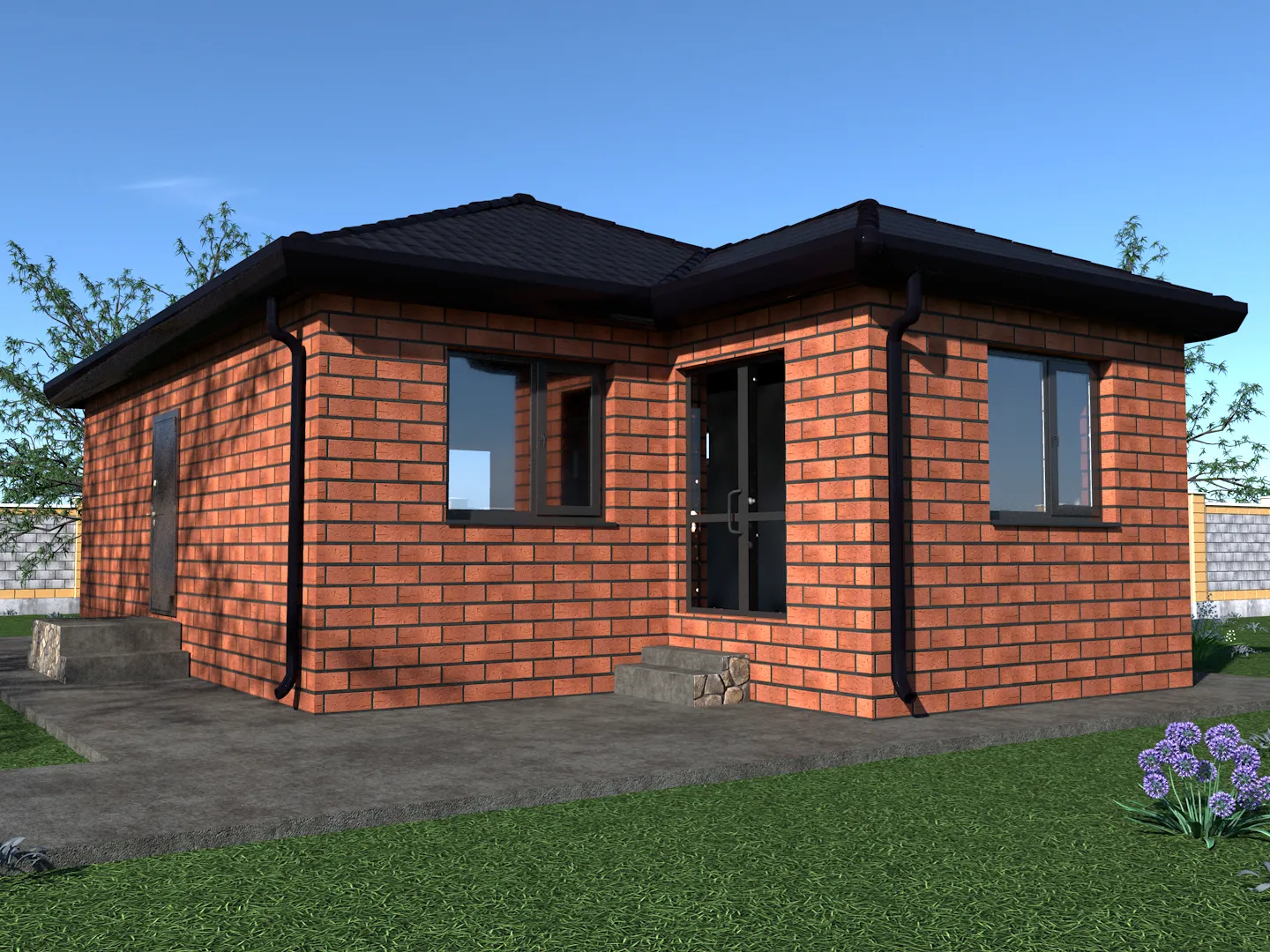 Одноэтажный дом Wright-70