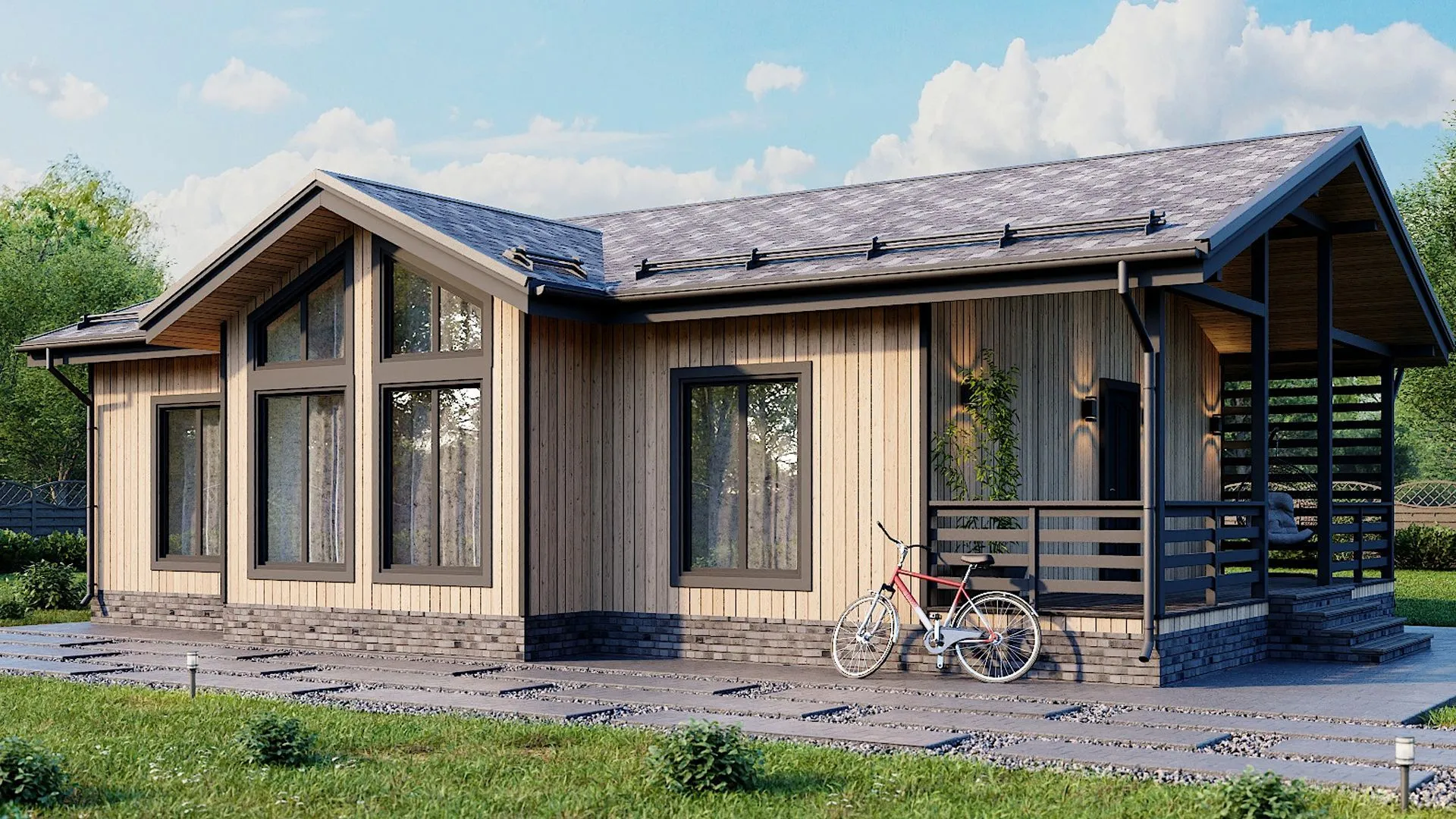 Деревянный дом Лабаз 9х11