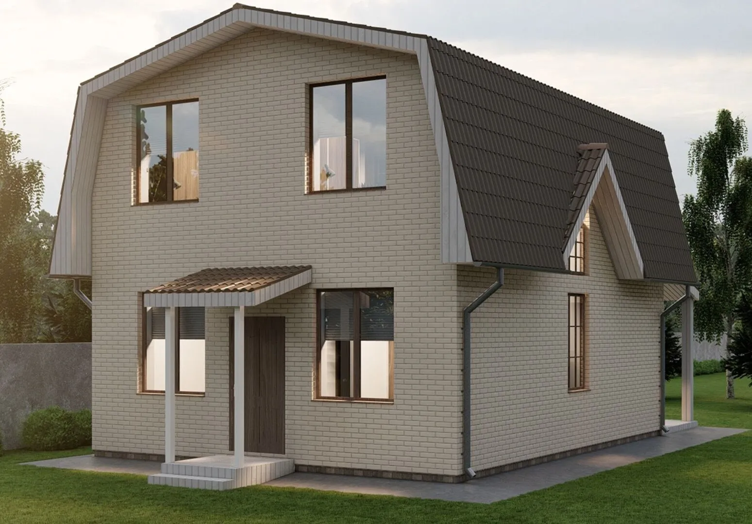 2х этажный индивидуальный жилой дом № 10-09-16