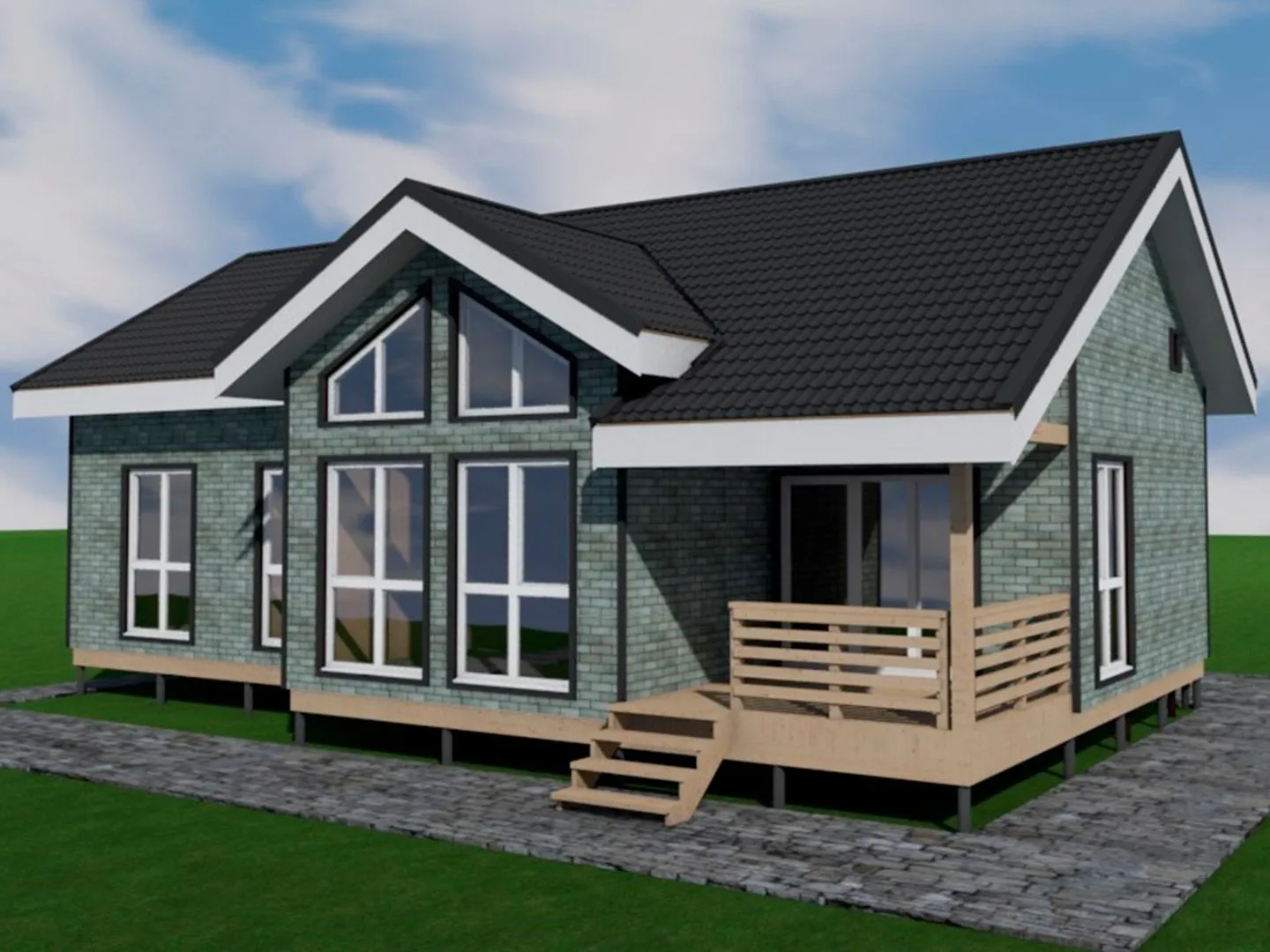 Каркасный дом Бергамо 102