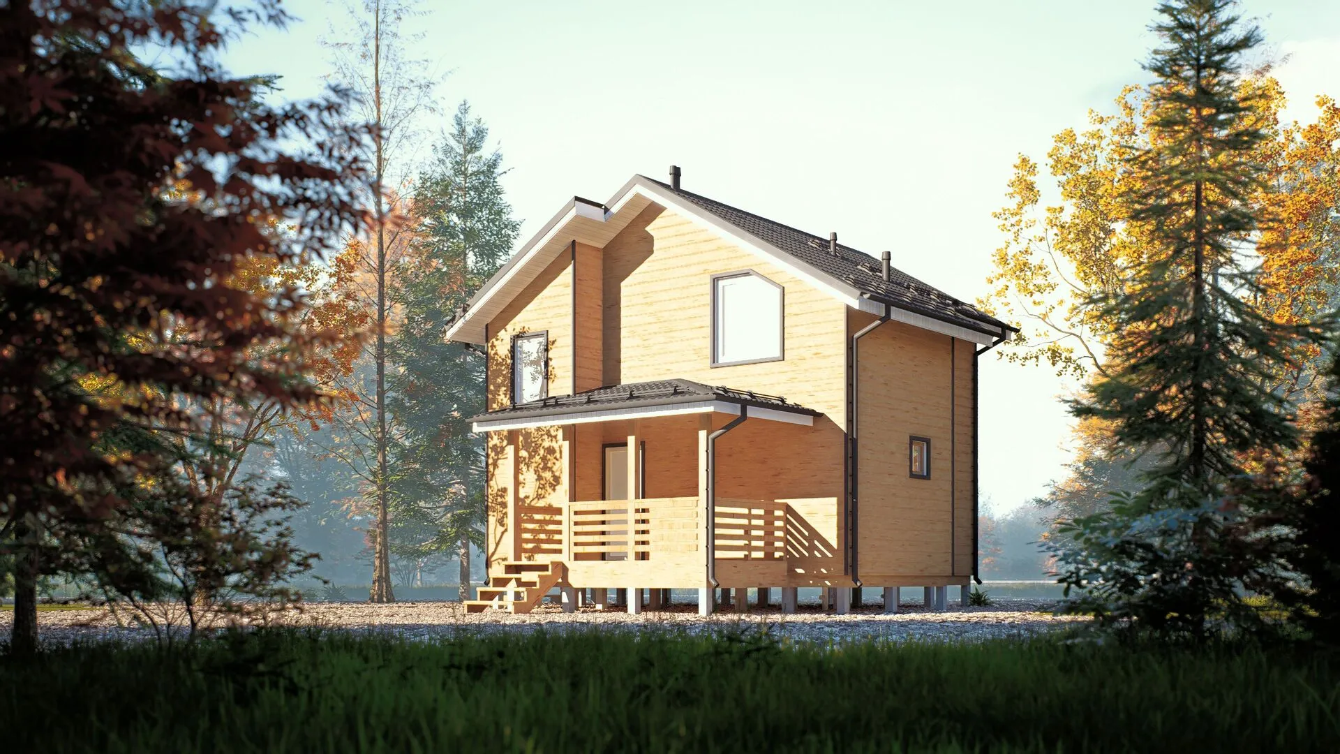 Каркасный дом Детмольд 87