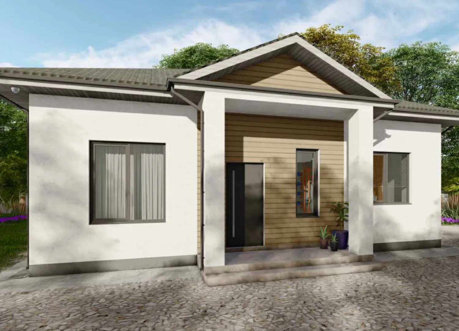 Одноэтажный дом Оскар 81