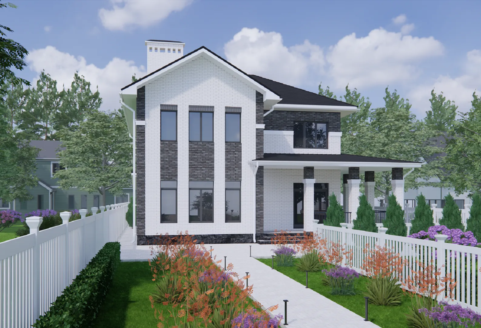 Двухэтажный дом 