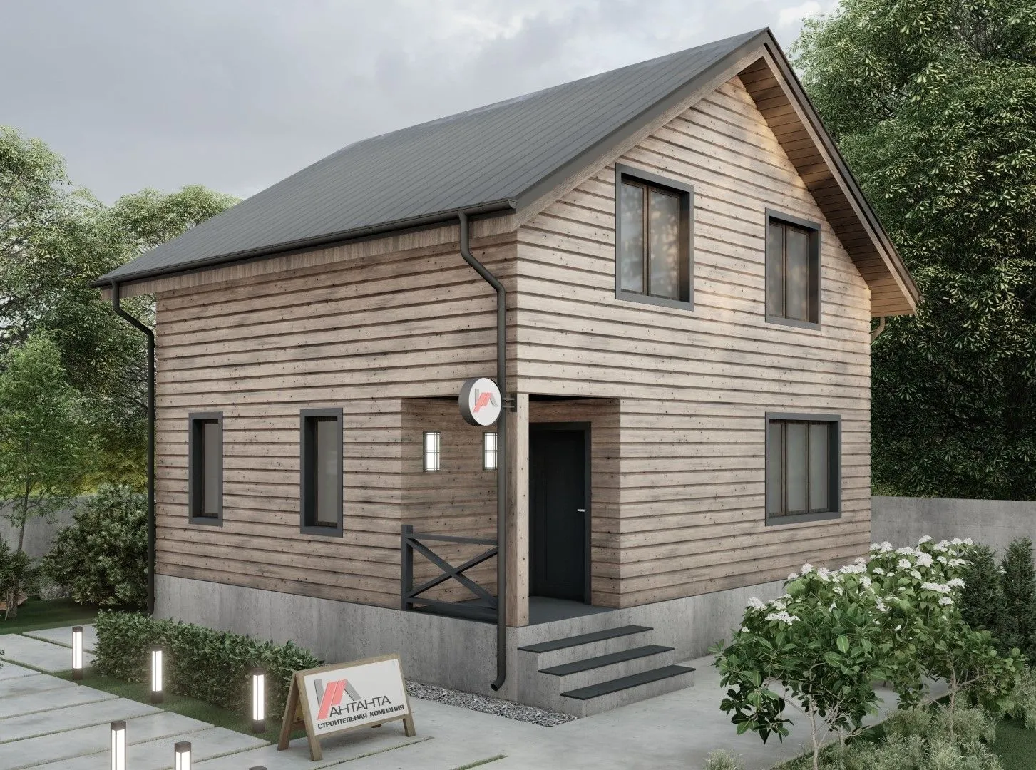 Дом из бруса Д33/2-102