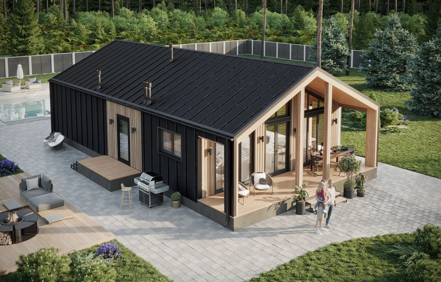 Одноэтажный Барнхаус №1