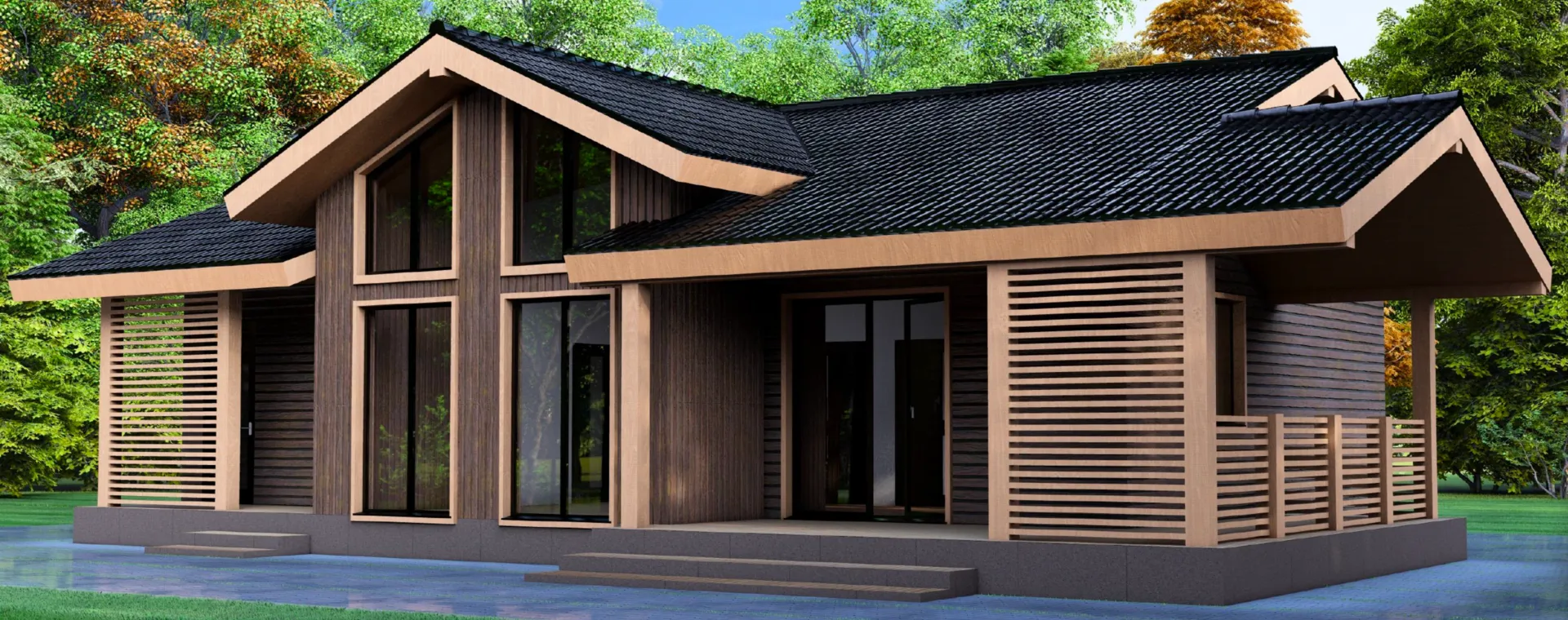 Загородный дом со вторым светом КР-105