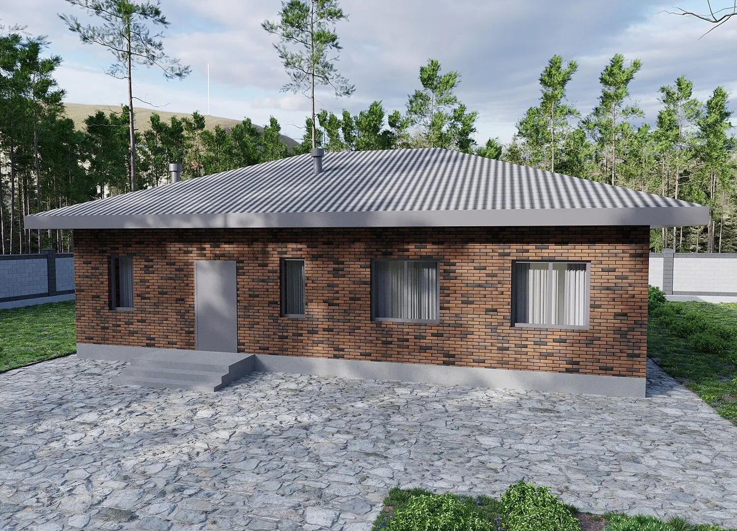 Одноэтажный дом 