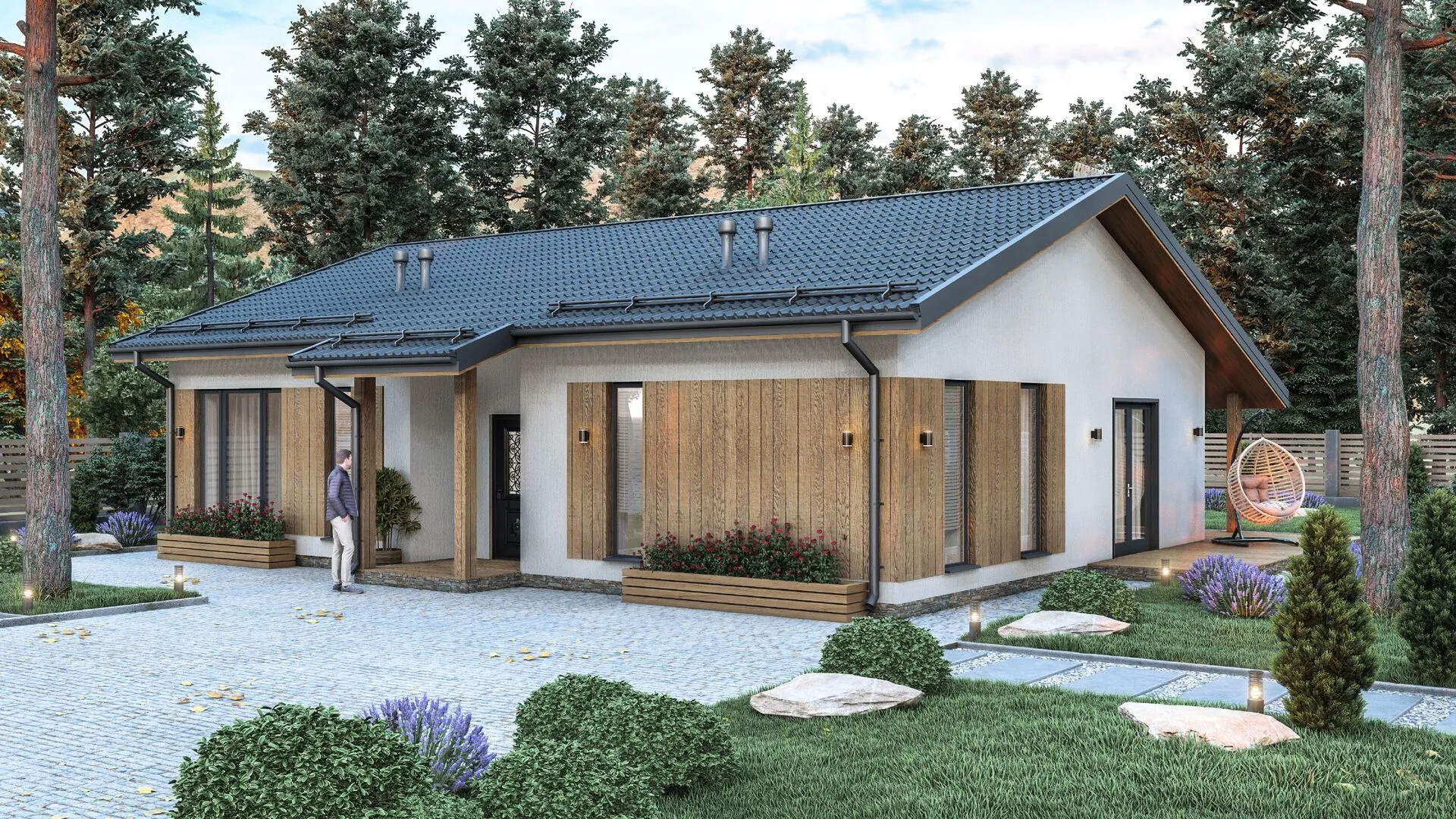 Одноэтажный жилой дом