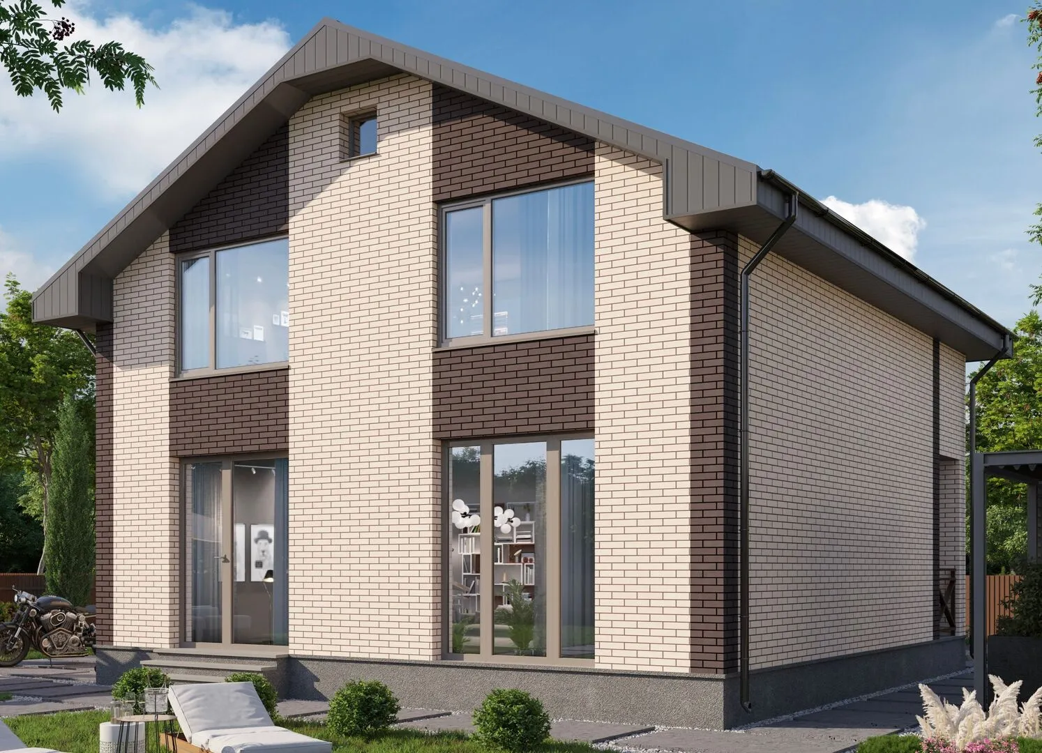 Двухэтажный дом Проект 7-Л