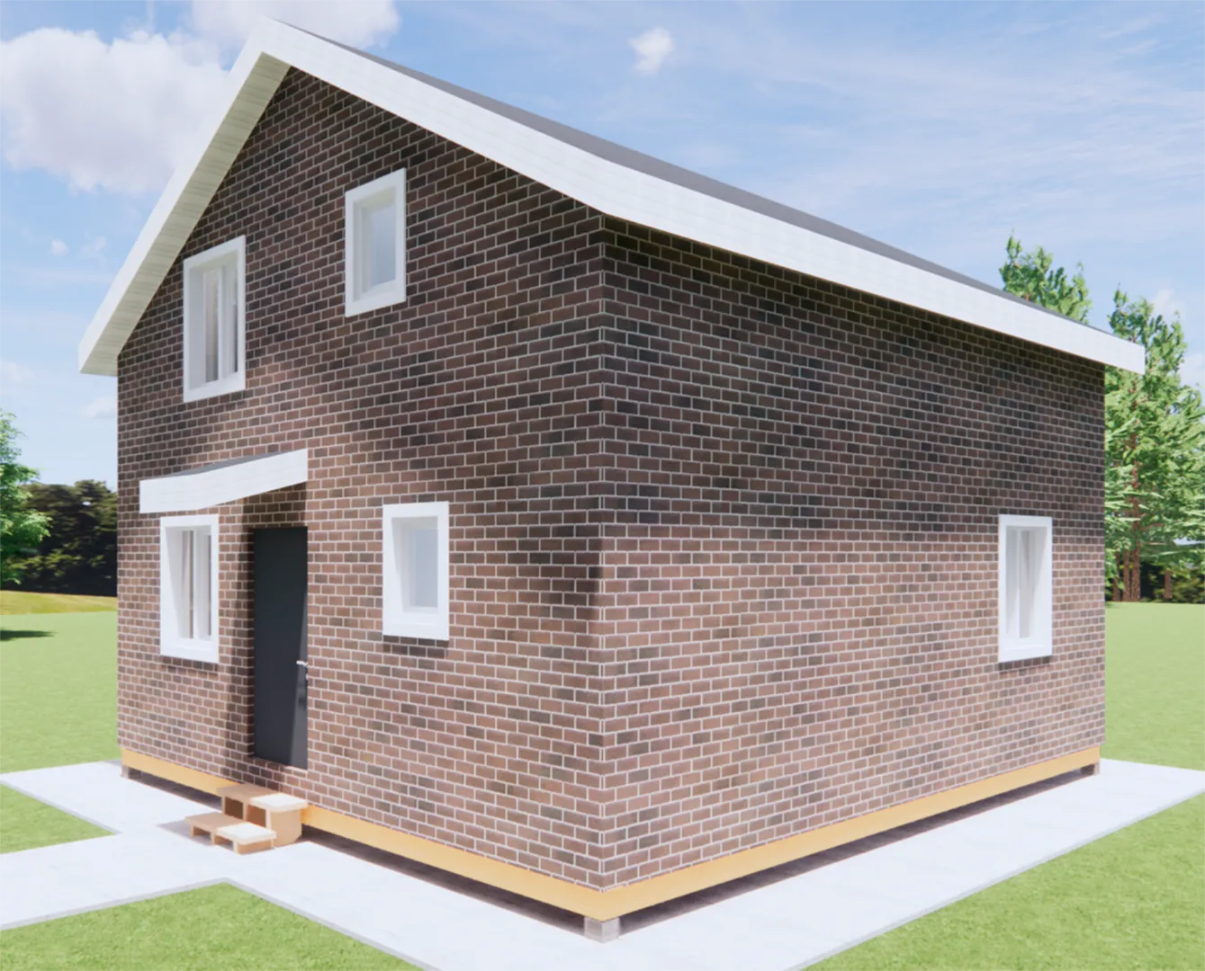 Двухэтажный дом КД-50