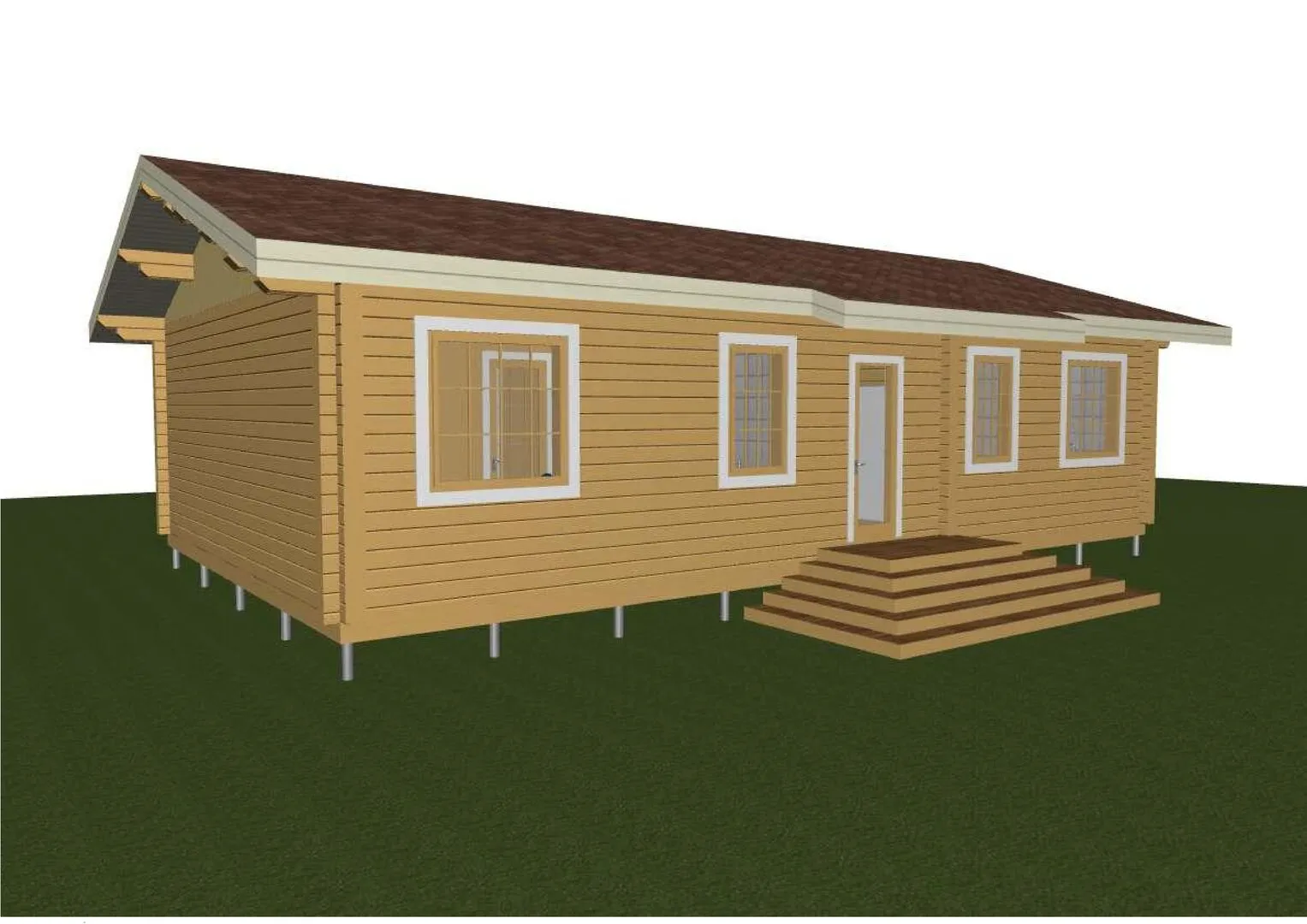 Проект одноэтажного дома КБ-1