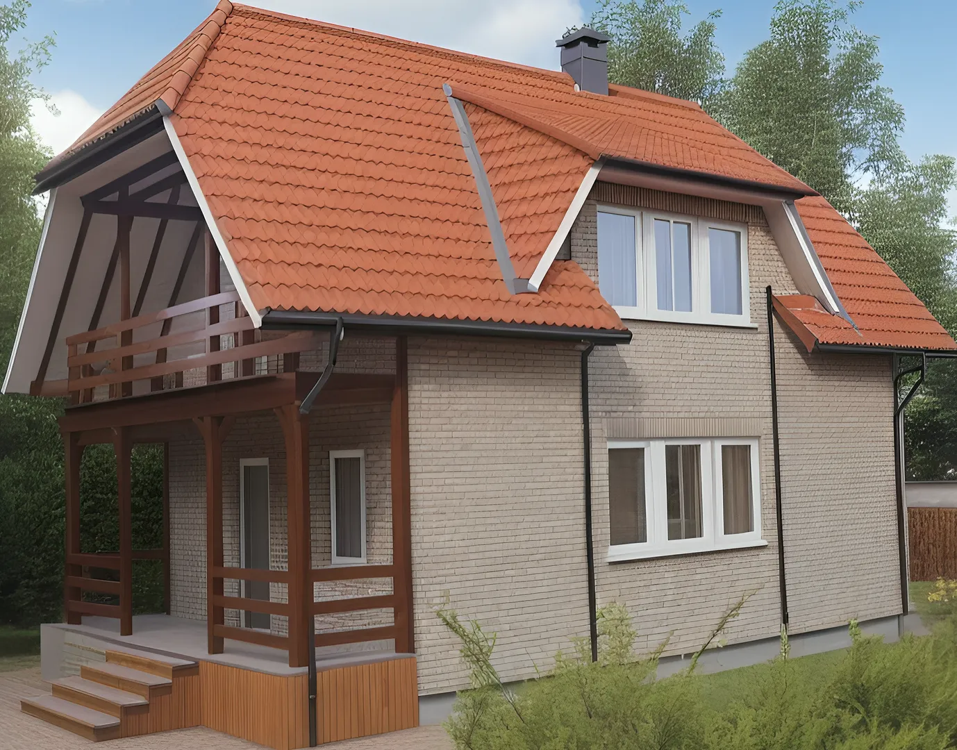 Мансардный дом Звенигород M