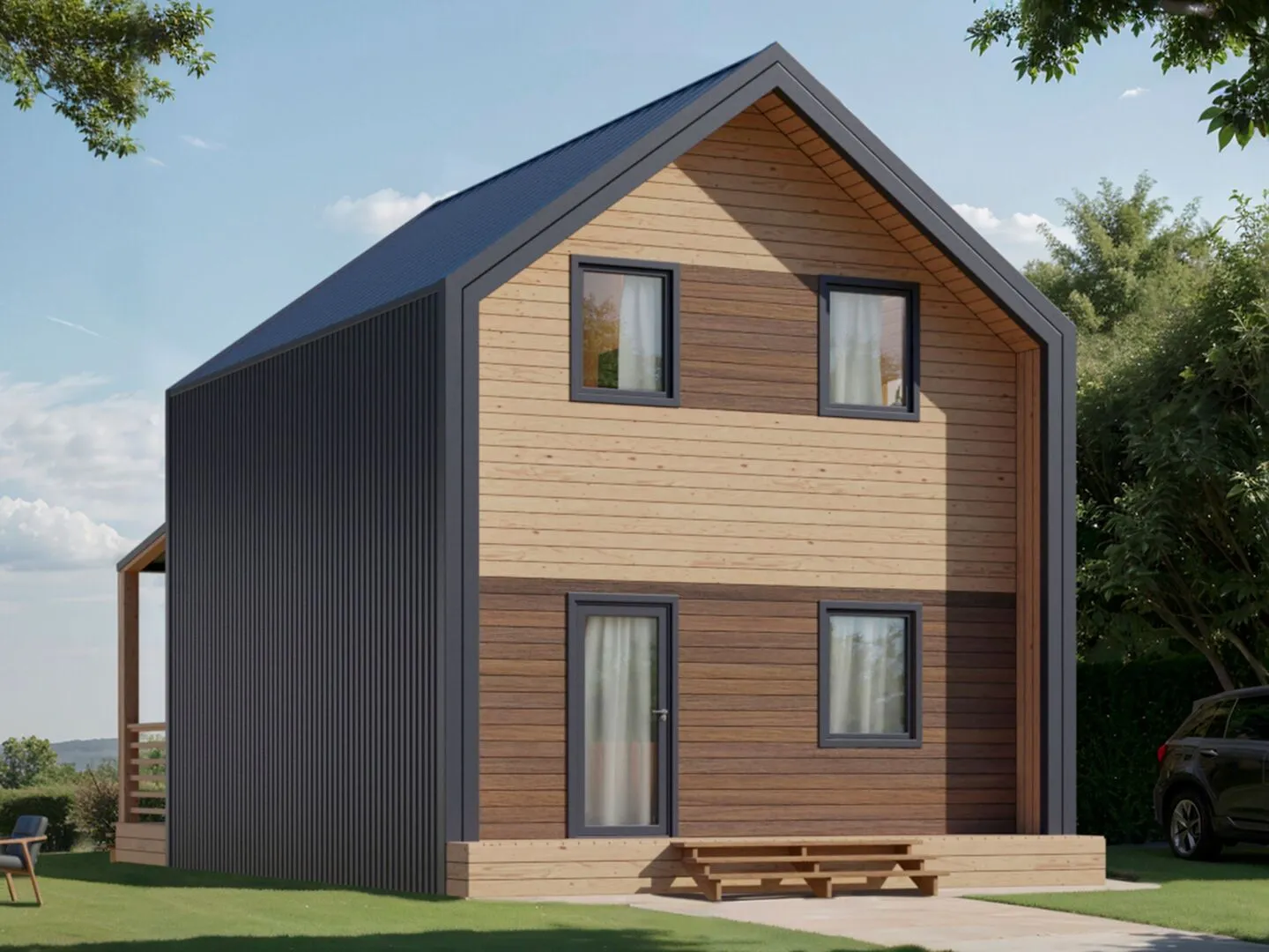 Каркасный дом по проекту 