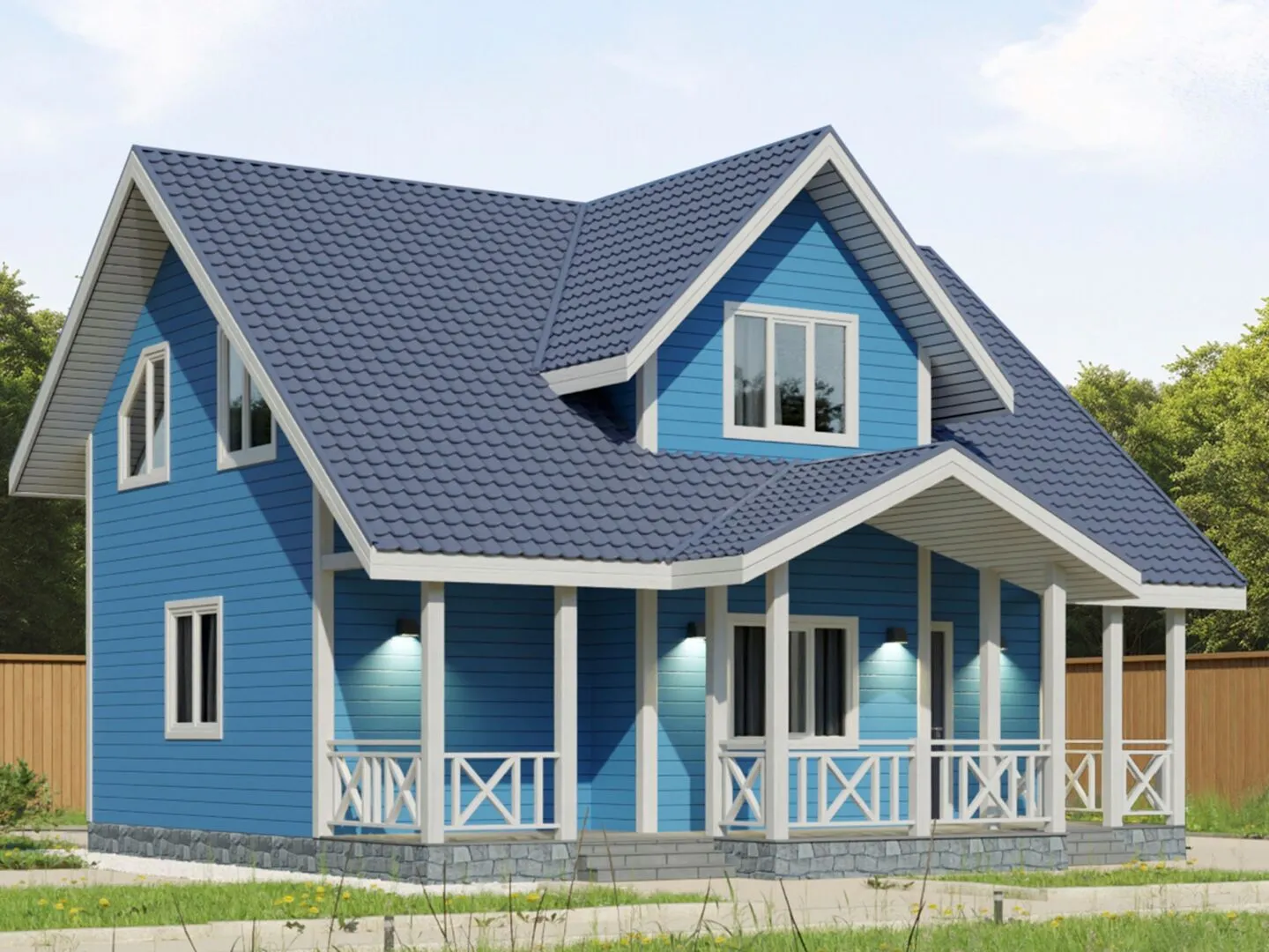 Каркасный дом по проекту 