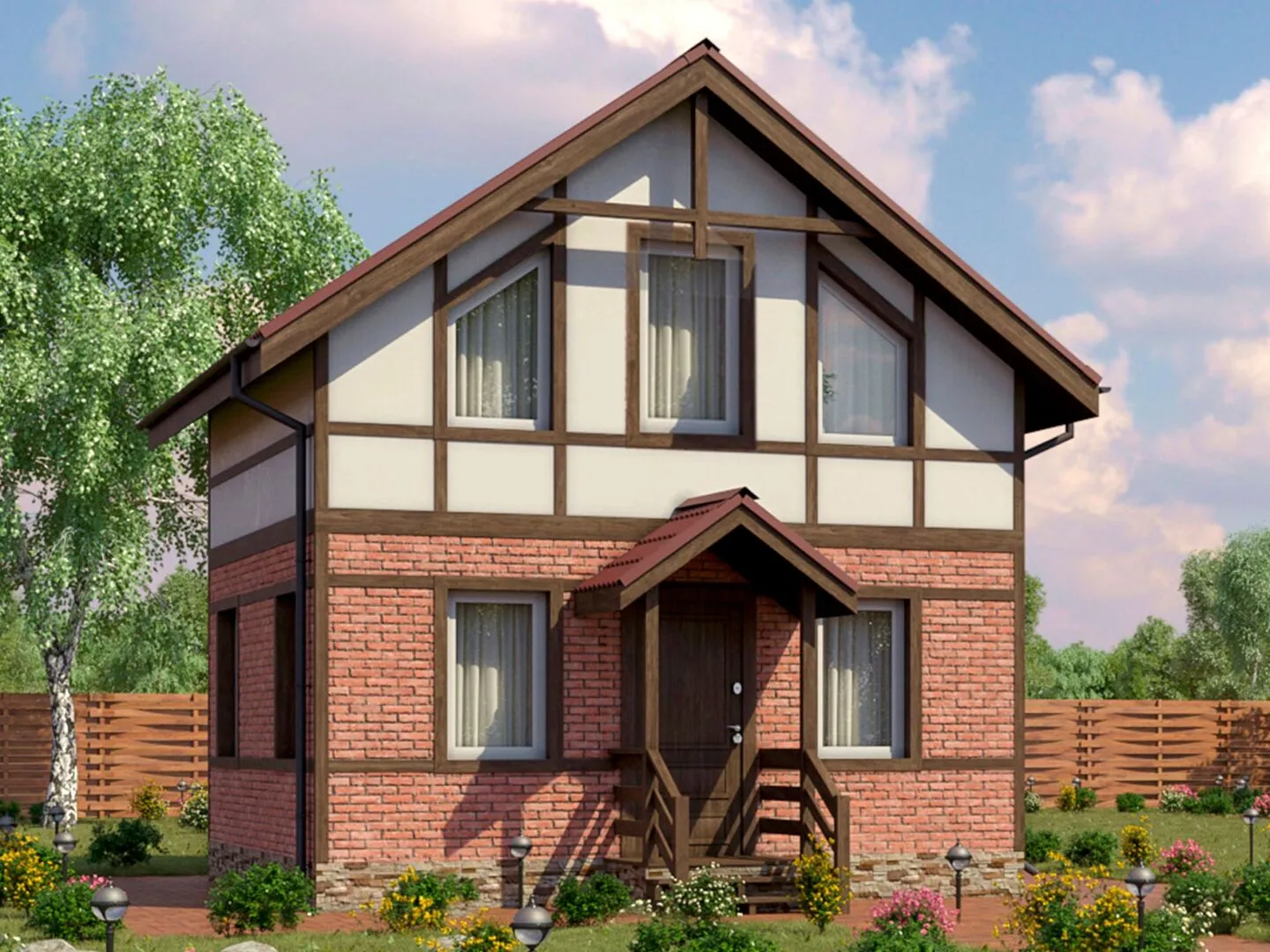 Каркасный дом по проекту 