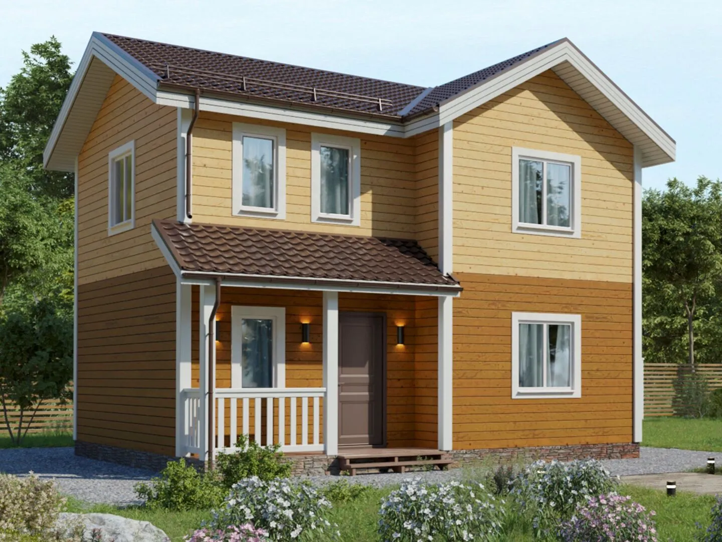 Каркасный дом по проекту 