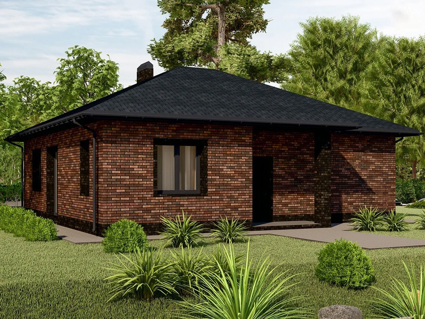 Одноэтажный дом Н-023