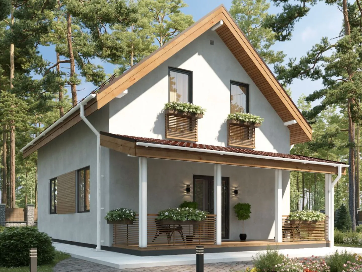 Мансардный дом 