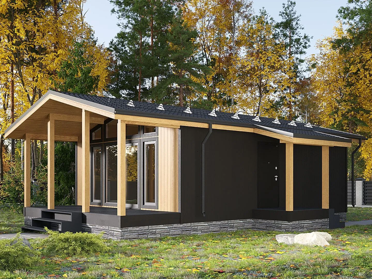 Каркасный дом по проекту Мальта